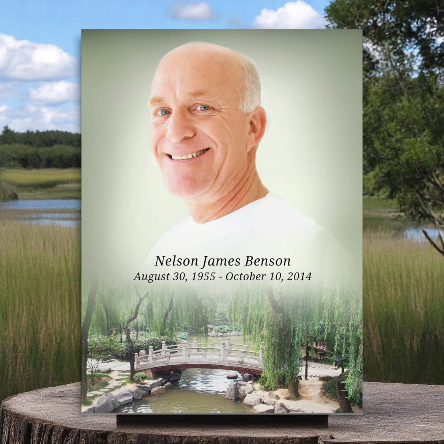 Bridge Funeral Memorial Poster Portrait