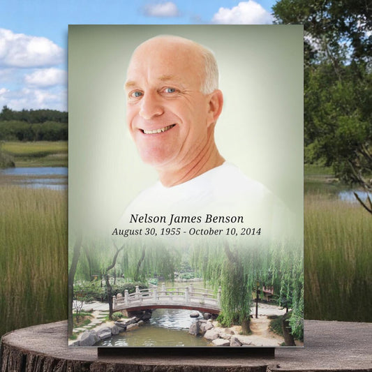 Bridge Funeral Memorial Poster Portrait