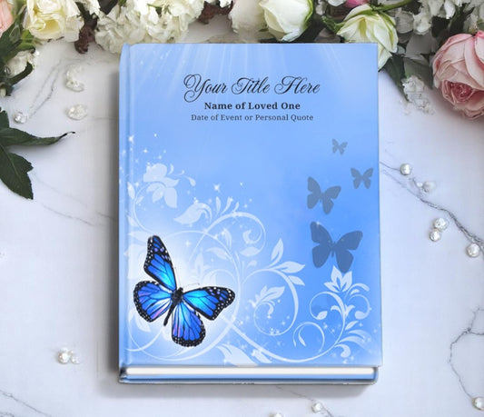 Butterfly Funeral Guest Book