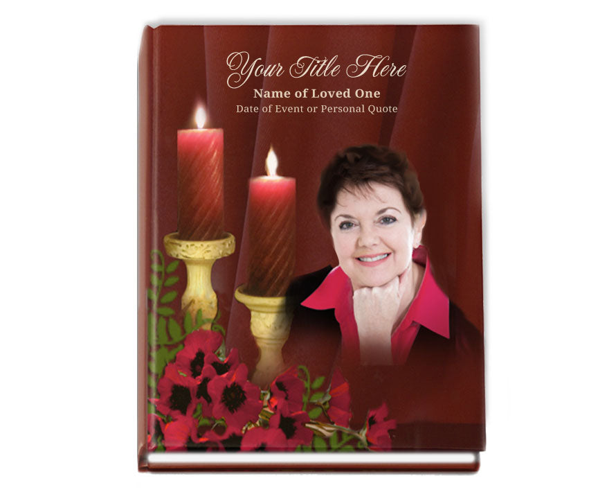 Candlelight Memorial Funeral Guest Book