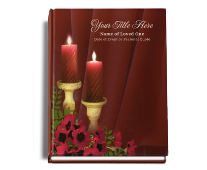 Candlelight Memorial Funeral Guest Book