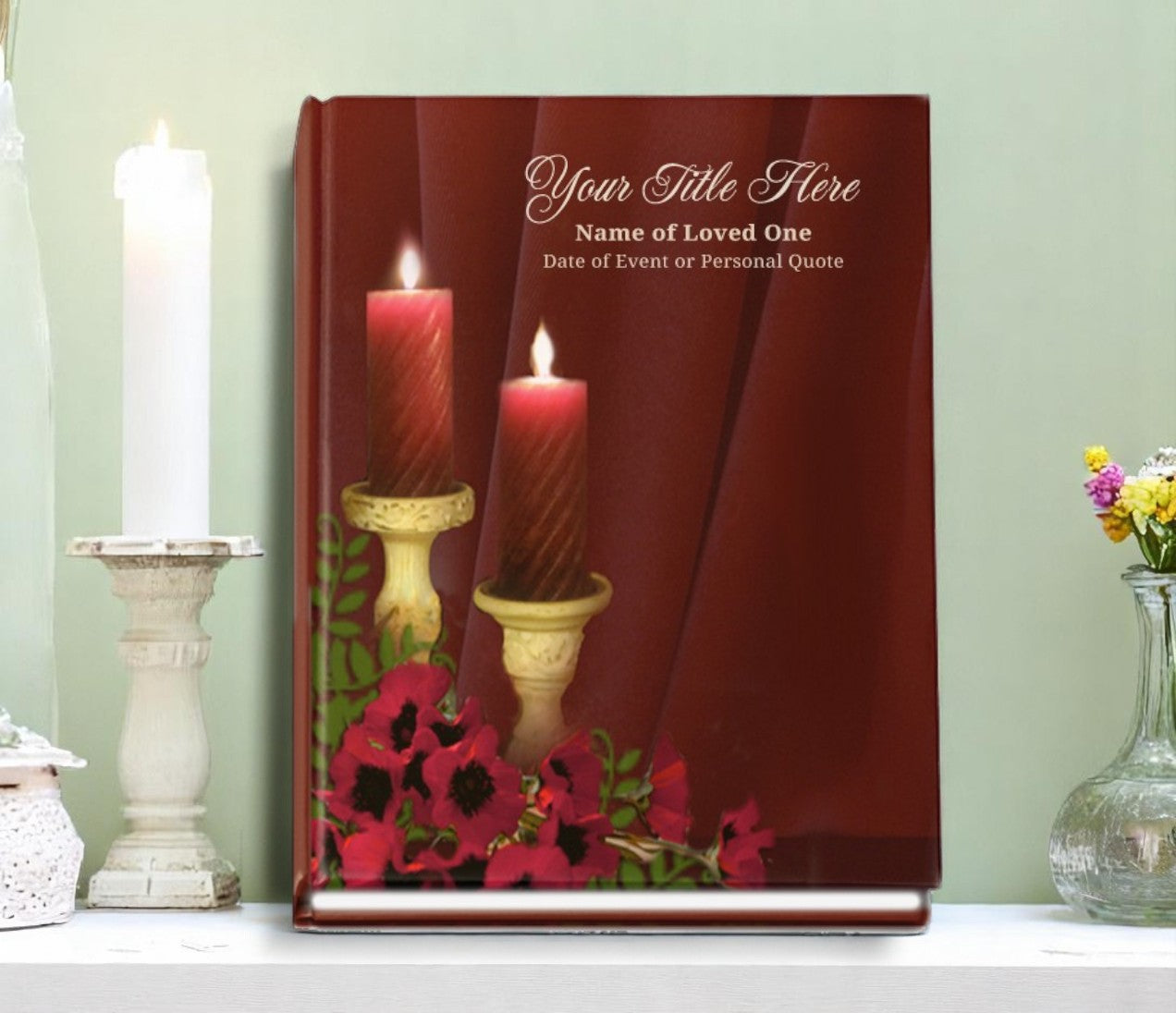 Candlelight Funeral Guest Book