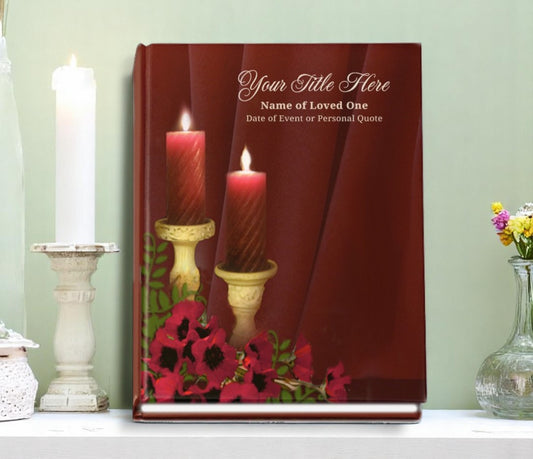 Candlelight Funeral Guest Book