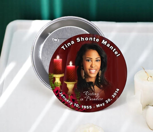 Candlelight Memorial Button (Pack of 10)