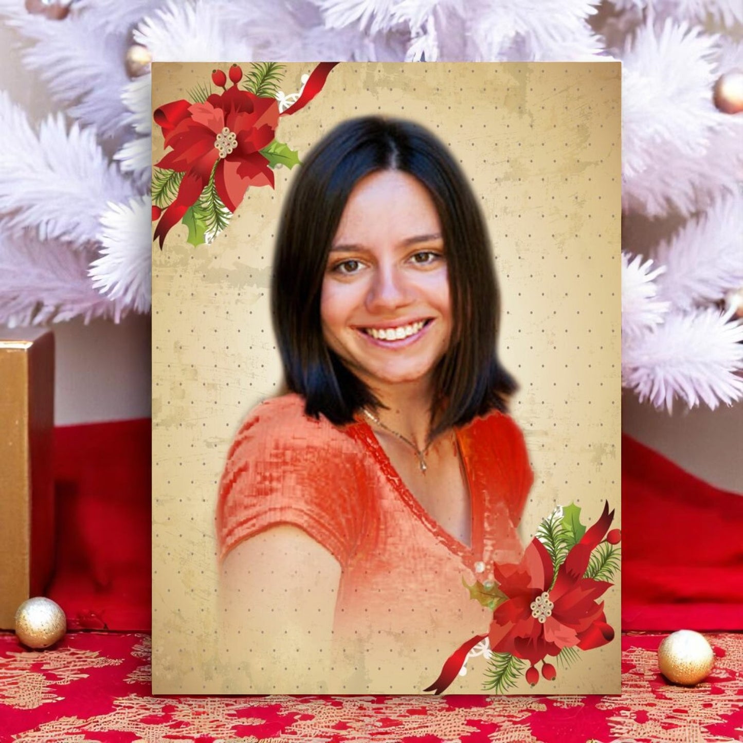 Carol Funeral Memorial Poster Portrait