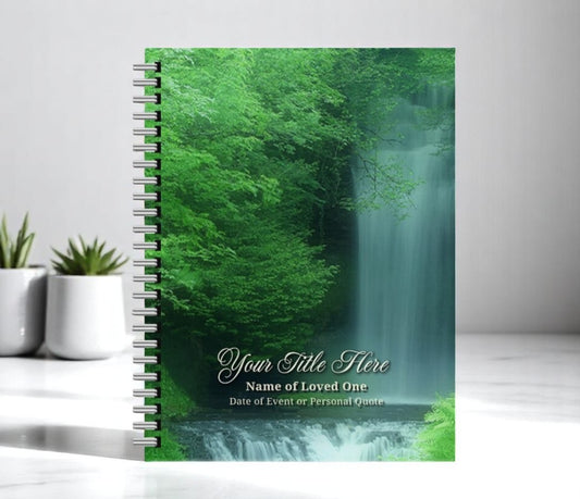 Cascade Wire Bind Funeral Guest Book