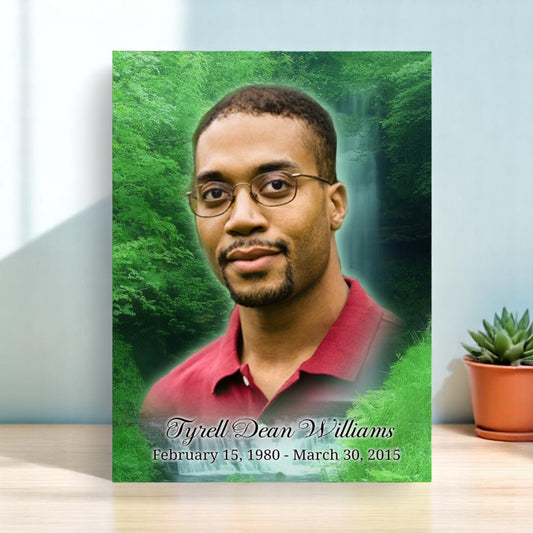 Cascade Funeral Memorial Poster Portrait