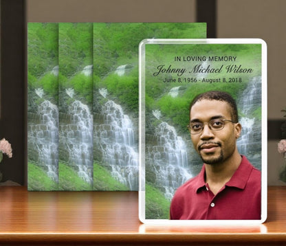 Majestic Funeral Prayer Card Design & Print (Pack of 50)