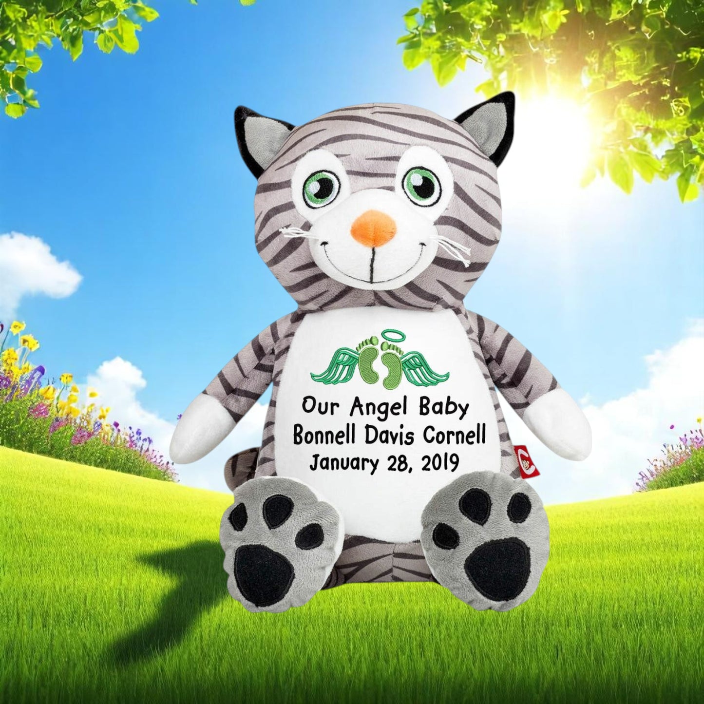Kitty Cat Stuffed Animal Memorial Urn