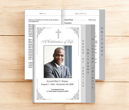 Charming Tabloid 8-Sided Graduated Program Template
