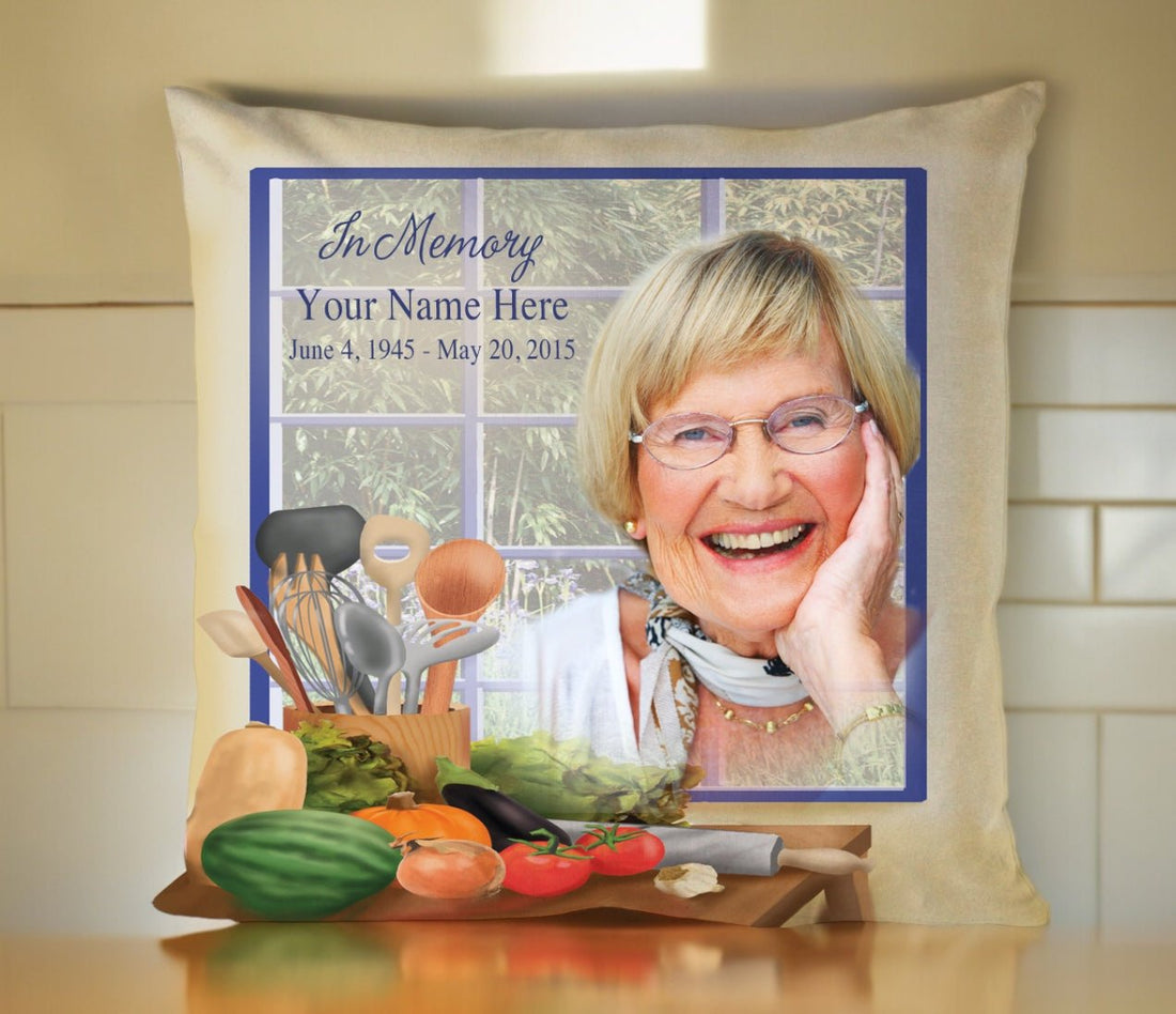 Chef In Loving Memory Memorial Pillow - The Funeral Program Site ...