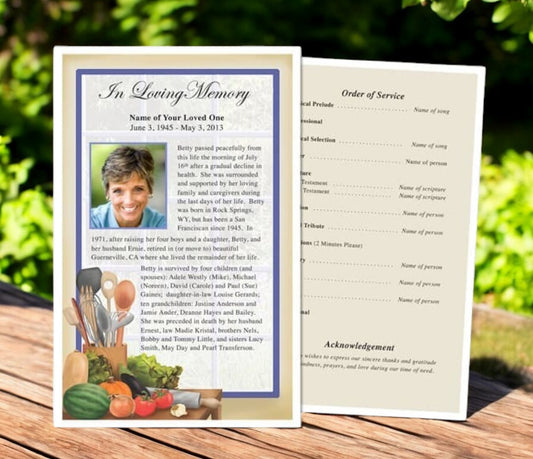 Chef Funeral Flyer Template