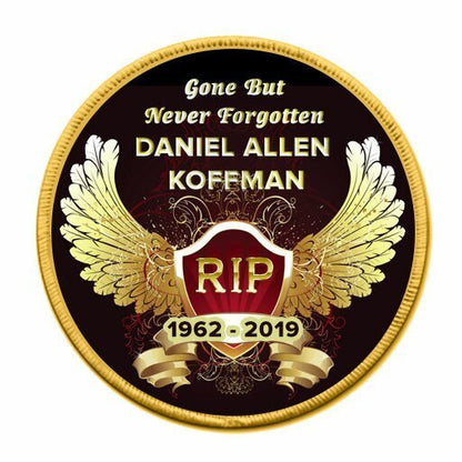 Crest Wings of Gold In Loving Memory Of Patch - Funeral Program - Site Funeral Programs & Templates