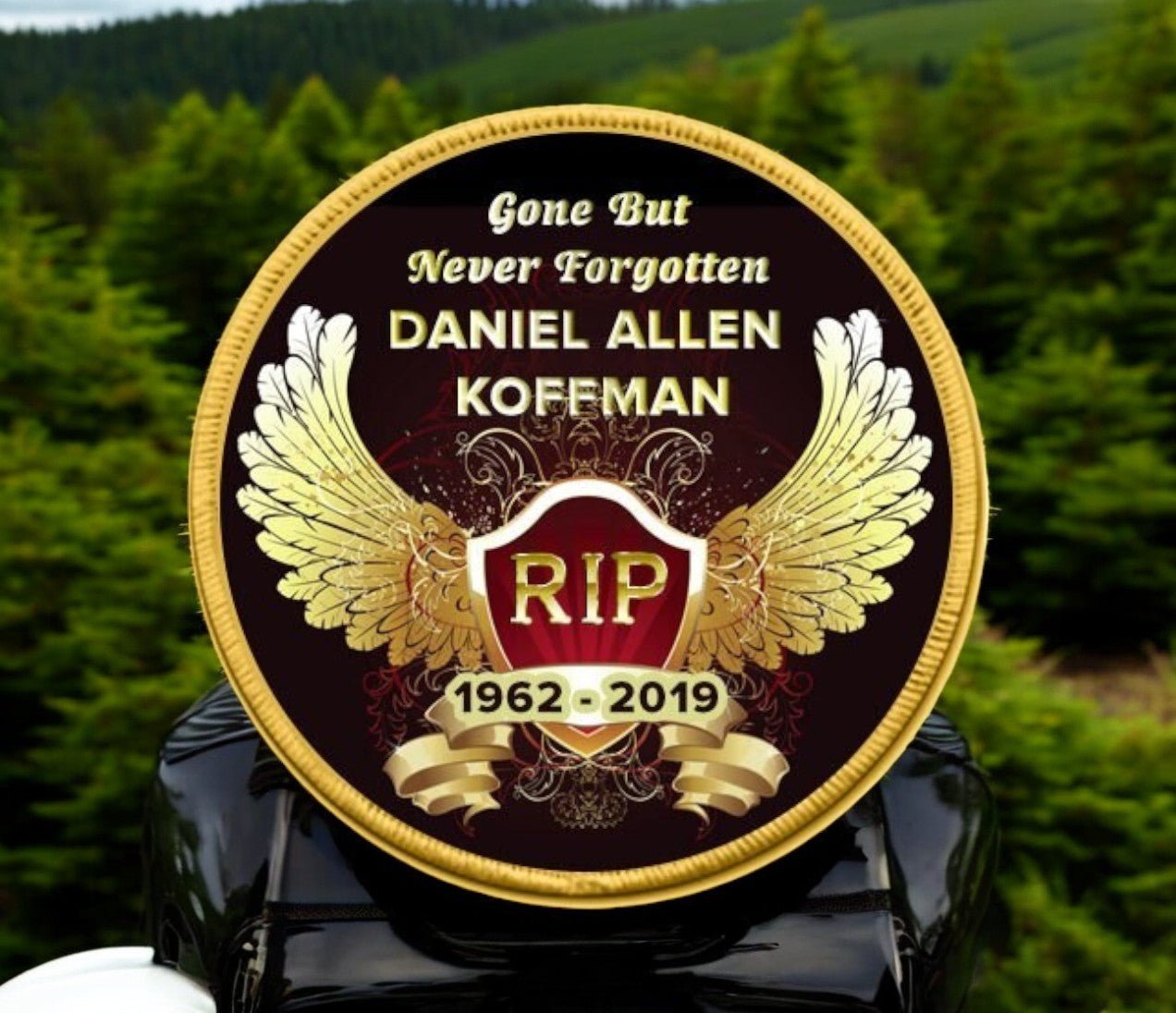 Crest Wings of Gold In Loving Memory Of Patch - Funeral Program - Site Funeral Programs & Templates
