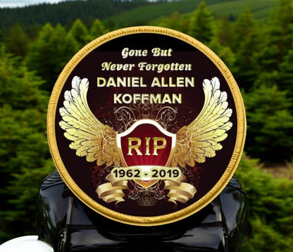 Crest Wings of Gold In Loving Memory Of Patch - Funeral Program - Site Funeral Programs & Templates