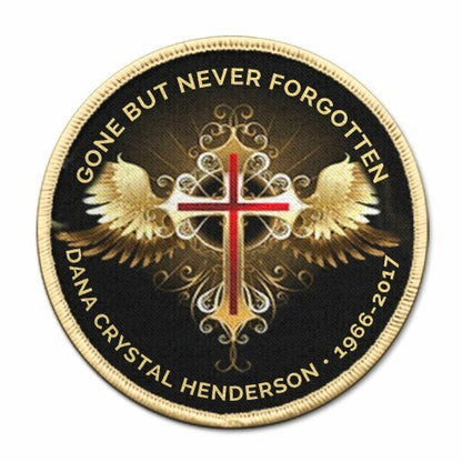 Cross With Wings In Loving Memory Patch - Funeral Program - Site Funeral Programs & Templates