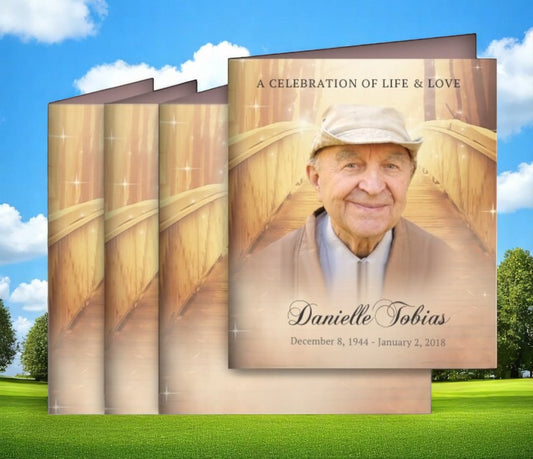 Crossing Memorial Card Design & Print (Pack of 50)