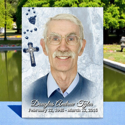 Crucifix Funeral Memorial Poster Portrait