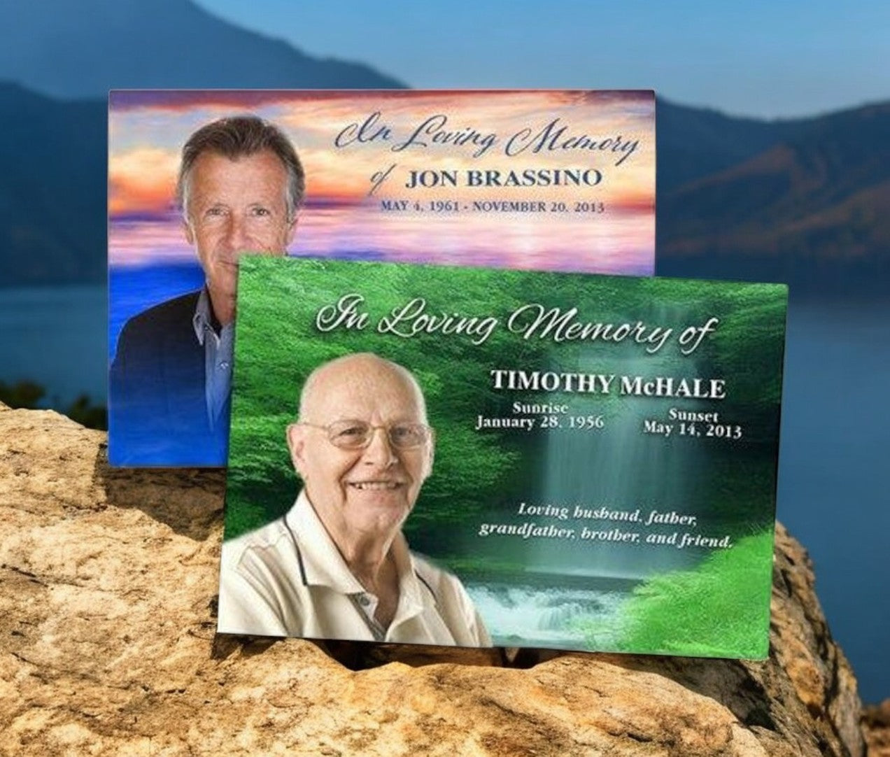 Custom Cover Funeral Announcement Template