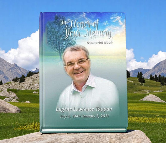 Custom Perfect Bind Funeral Guest Book