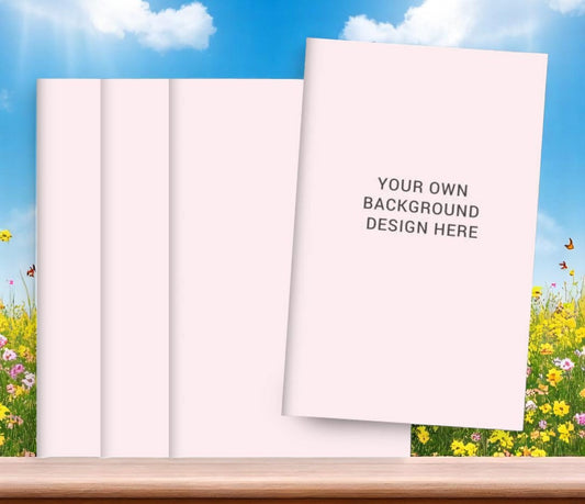 Your Background BiFold Funeral Program Design & Print (Pack of 50)