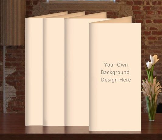 Custom Long Fold Program Design & Print (Pack of 50)