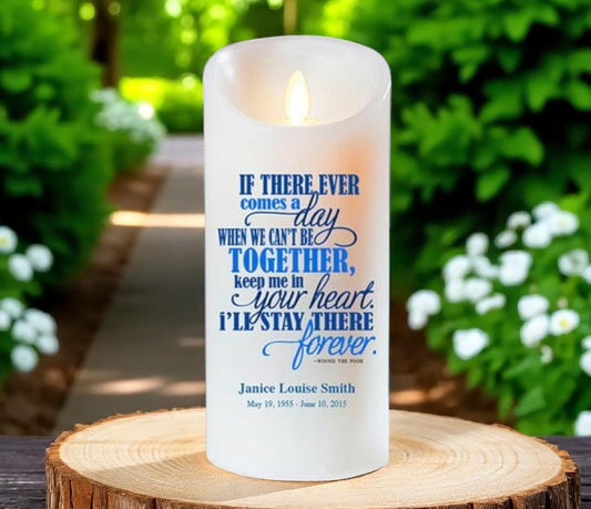 If Ever Dancing Wick LED Memorial Candle