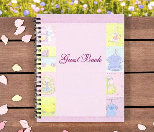 Darling Wire Bind Funeral Guest Book