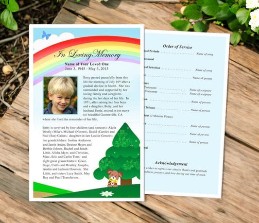 Delight Funeral Flyer Template