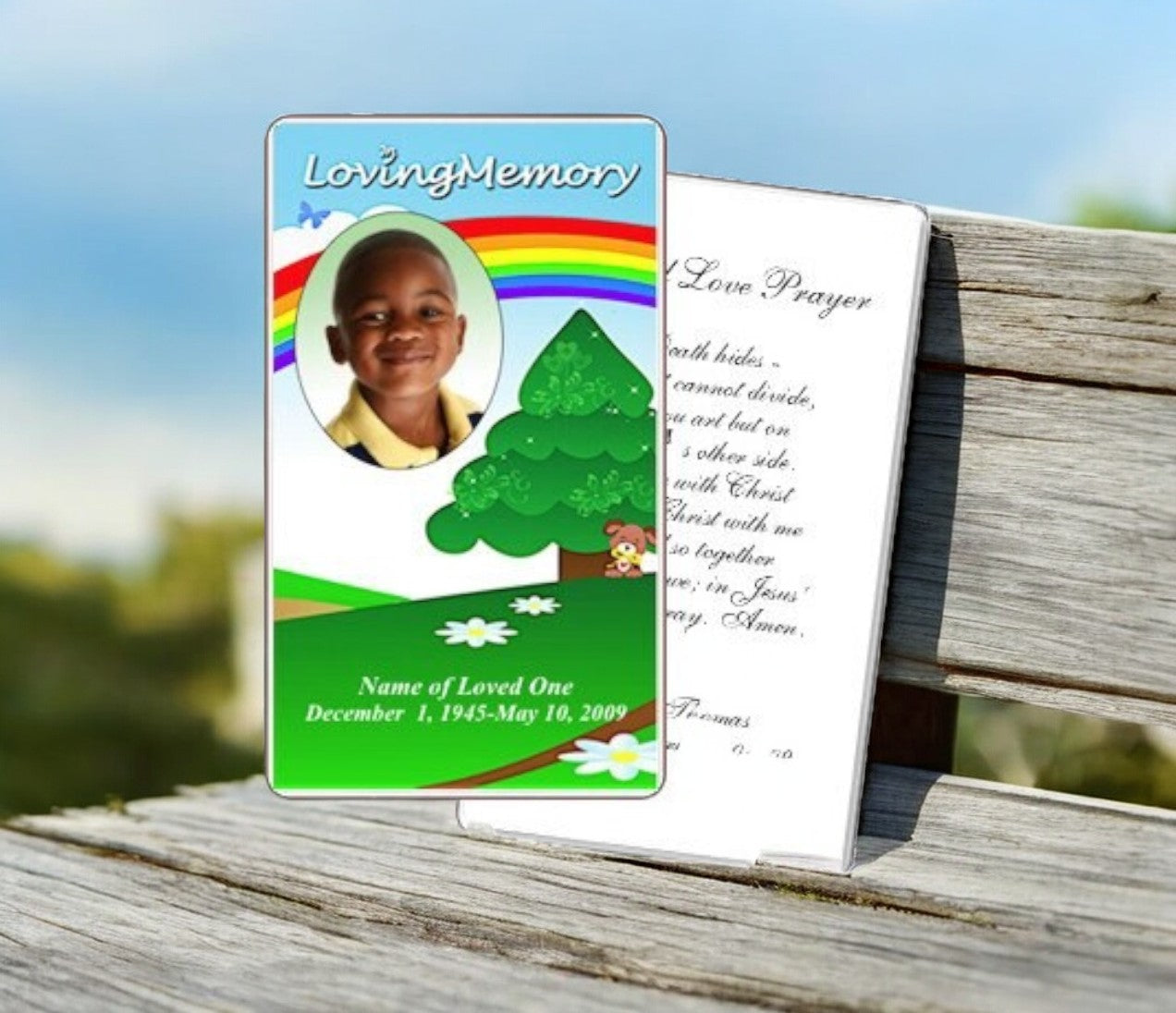 Delight Prayer Card Template