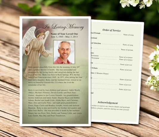 Delilah Funeral Flyer Template