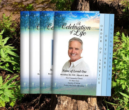 Destiny 8-Sided Graduated Funeral Program Design & Print (Pack 50)
