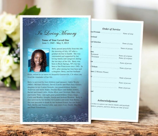 Devotion Funeral Flyer Template
