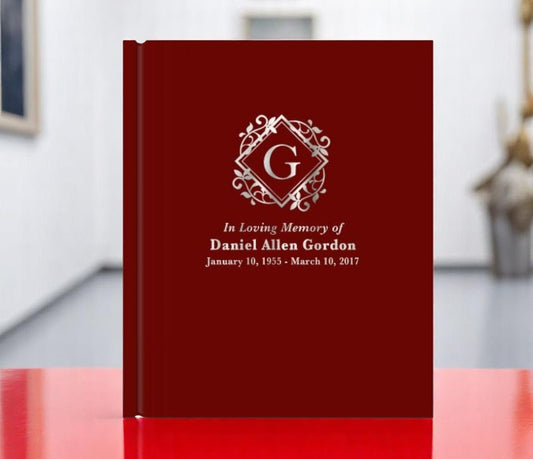 Diamond Funeral Guest Book