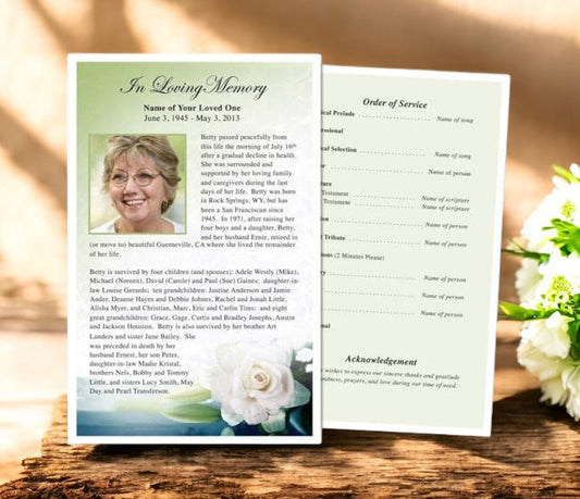 Divine Funeral Flyer Template