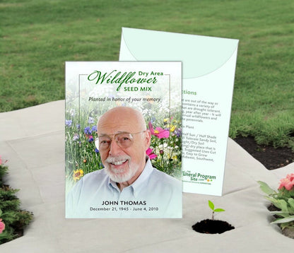 custom wildflower seed packets Dry Area Custom Wildflower Seed Packet (Pack of 10)