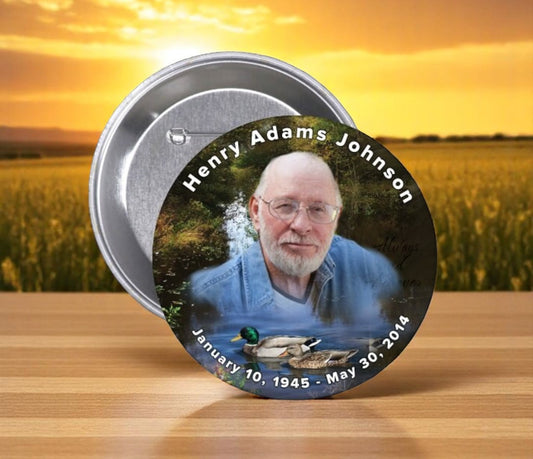 Duck Pond Memorial Button (Pack of 10)