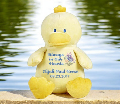 Ducky Memorial Stuffed Animal - Urn - The Funeral Program Site