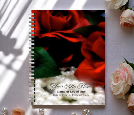 Elegance Wire Bind Funeral Guest Book