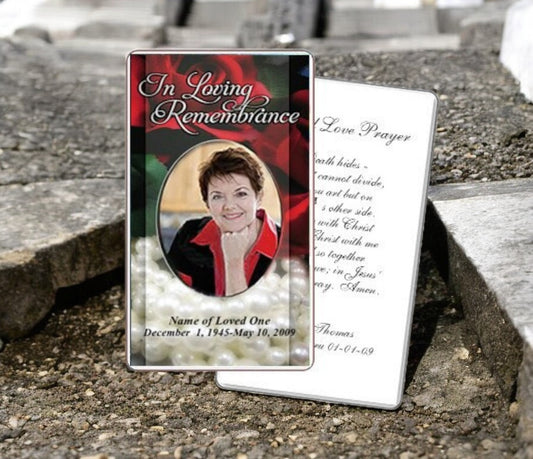 Elegance Prayer Card Template