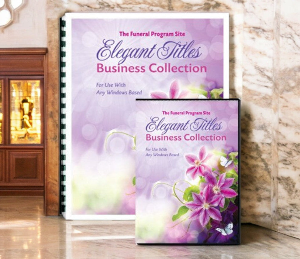 Elegant Funeral Program Titles Word Art Package – Funeral Program-Site ...