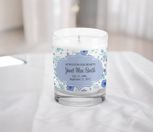 Elizabeth Personalized Votive Memorial Candle - The Funeral Program Site