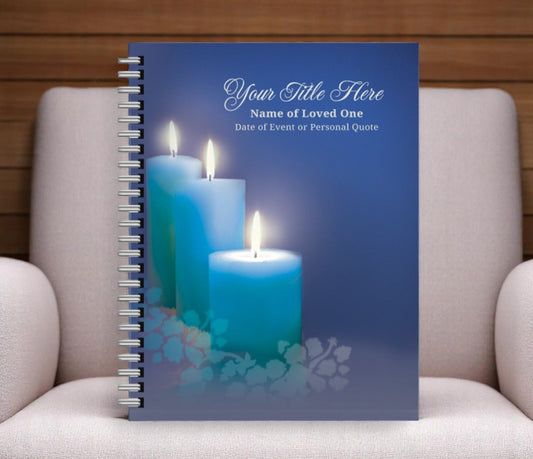 Enlighten Wire Bind Funeral Guest Book