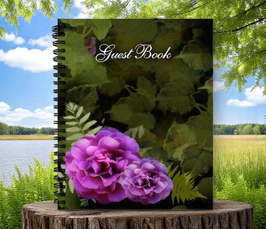 Essence Wire Bind Funeral Guest Book