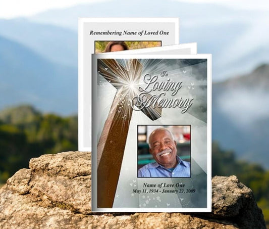 Eternal Small Memorial Card Template