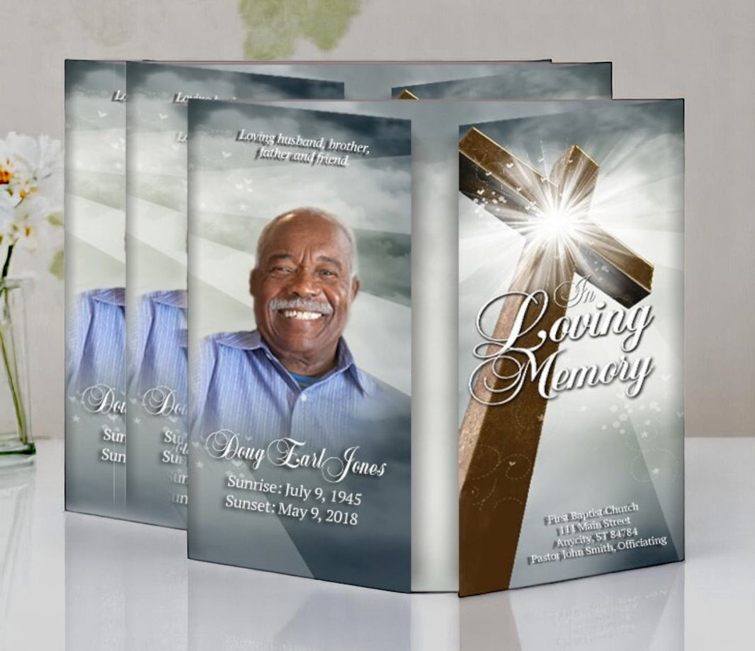 Gatefold Funeral Programs Printing – Funeral Program-Site Funeral ...