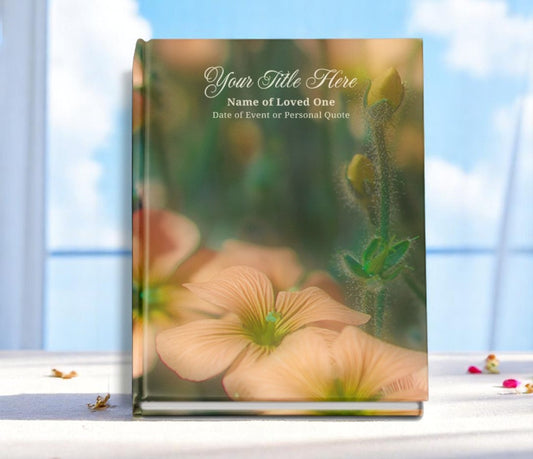 Floral Funeral Guest Book