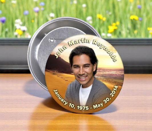 Footprints Memorial Button (Pack of 10)