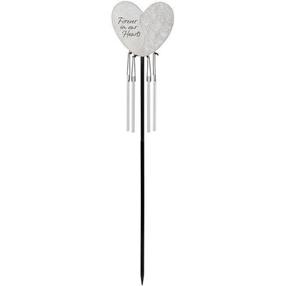 Forever In Our Hearts Garden Chimes Stake - Funeral Program - Site Funeral Programs & Templates