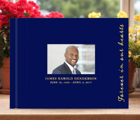 Forever Landscape Funeral Guest Book